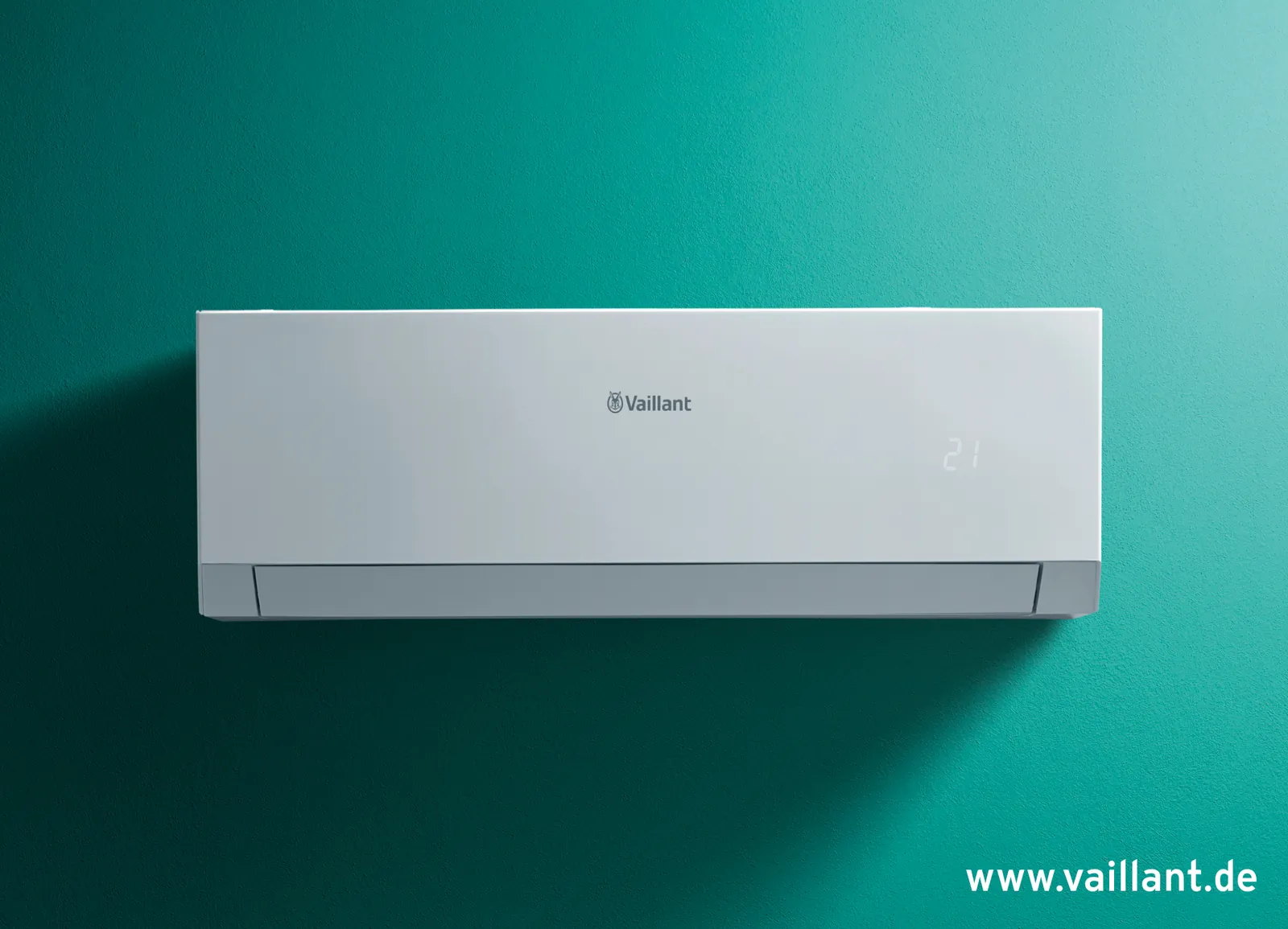 Split-Klimaanlage im modernen Wohnzimmer
